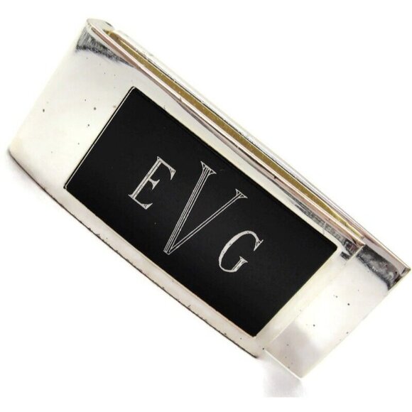 "EVG" Hinged Money Clip Stainless Steel Wallet Credit Card Cash ID Holder - Picture 9 of 9